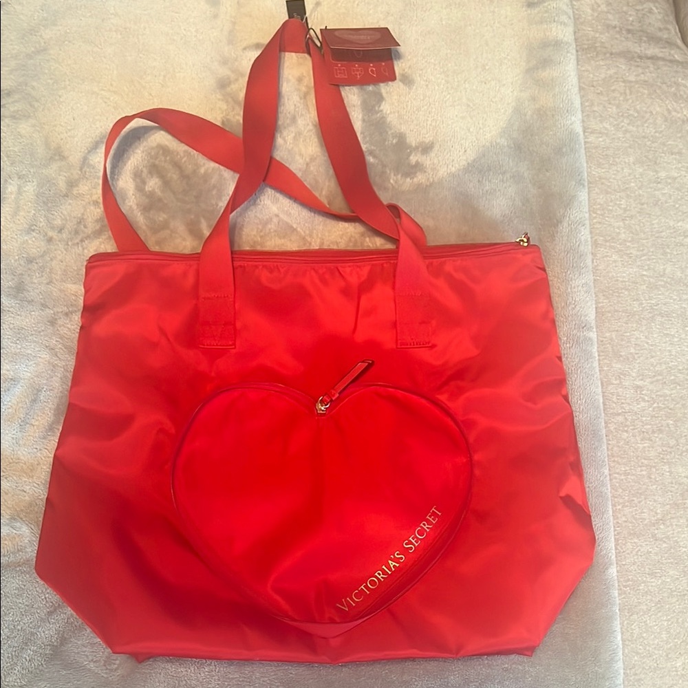 Victoria's Secret Red Nylon Tote Bag